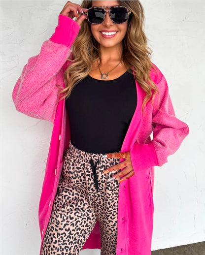 Spring Desi Sweatshirt Cardigan(PREORDER) Sage Green and Lavender in Stock in OS and PS
