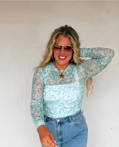 Spring Mesh Dress It Up Tops