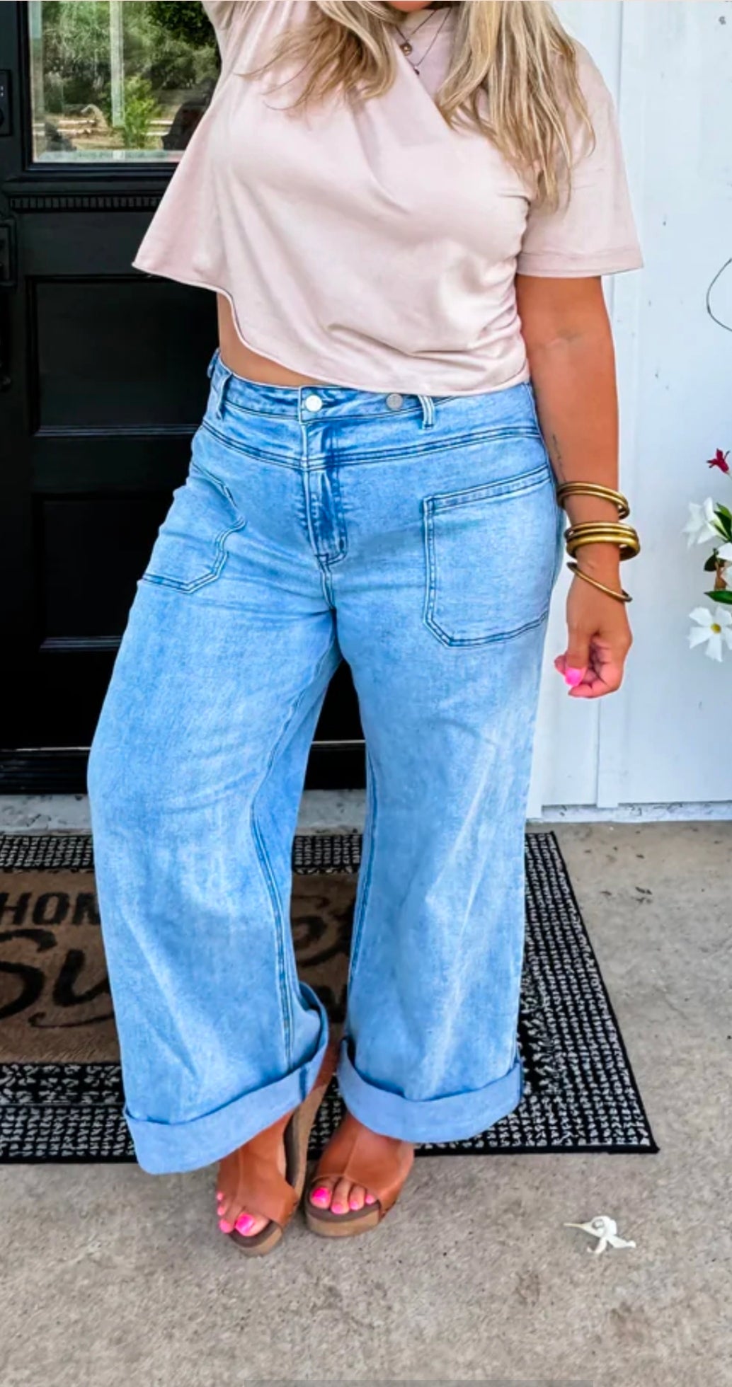 CLOVER FRONT POCKET JEANS