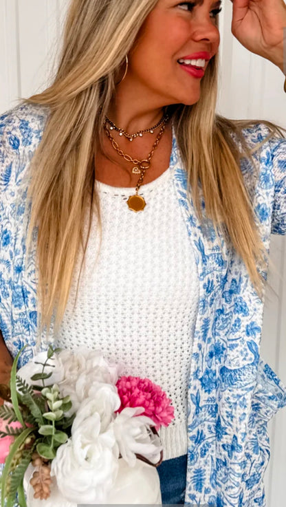 SPRING PRINT LOLA CARDIGAN