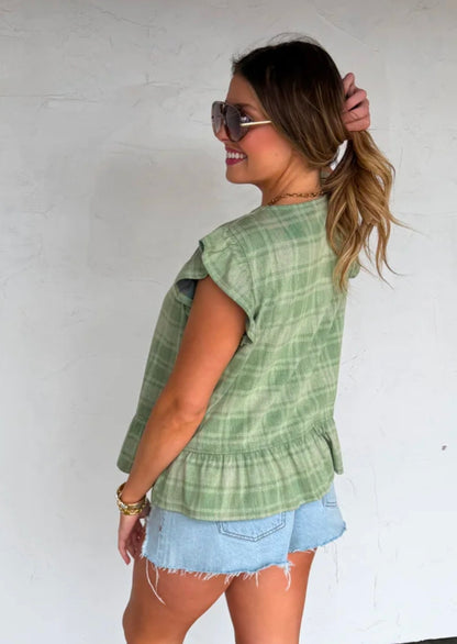 Molly Front Tie Vest(PREORDER) ETA-EARLY/MID MAY