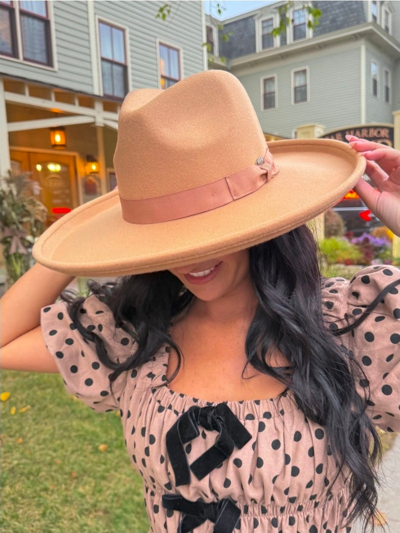 Rolled Edge Brim C.C Vegan Felt Hat