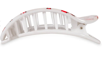 Minnie Mouse Loves Her Bows-Flat Round Teletie Hair Clip