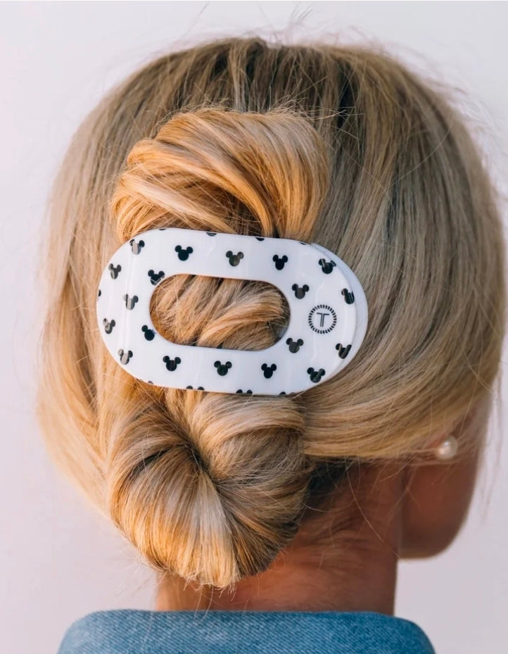 The Iconic Mickey Mouse Teletie Flat Round Hair Clip