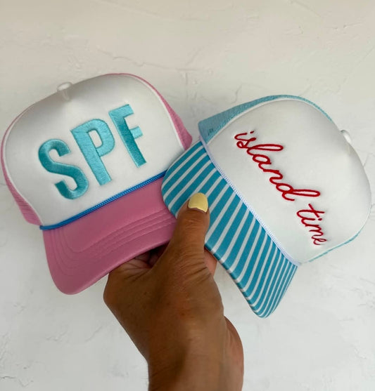 Summer Vibes Embroidered Trucker Hat(PREORDER) ETA-JUNE