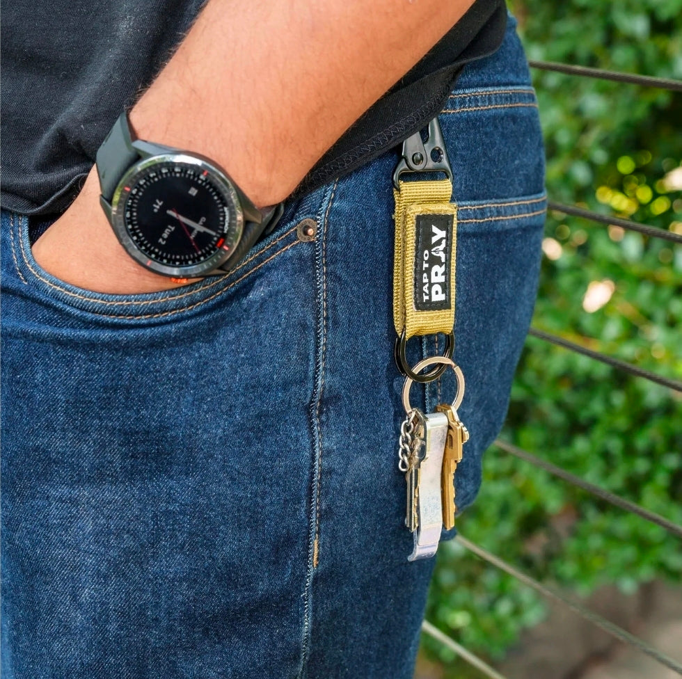 Tap To Pray® Tactical Carabiner Keychain