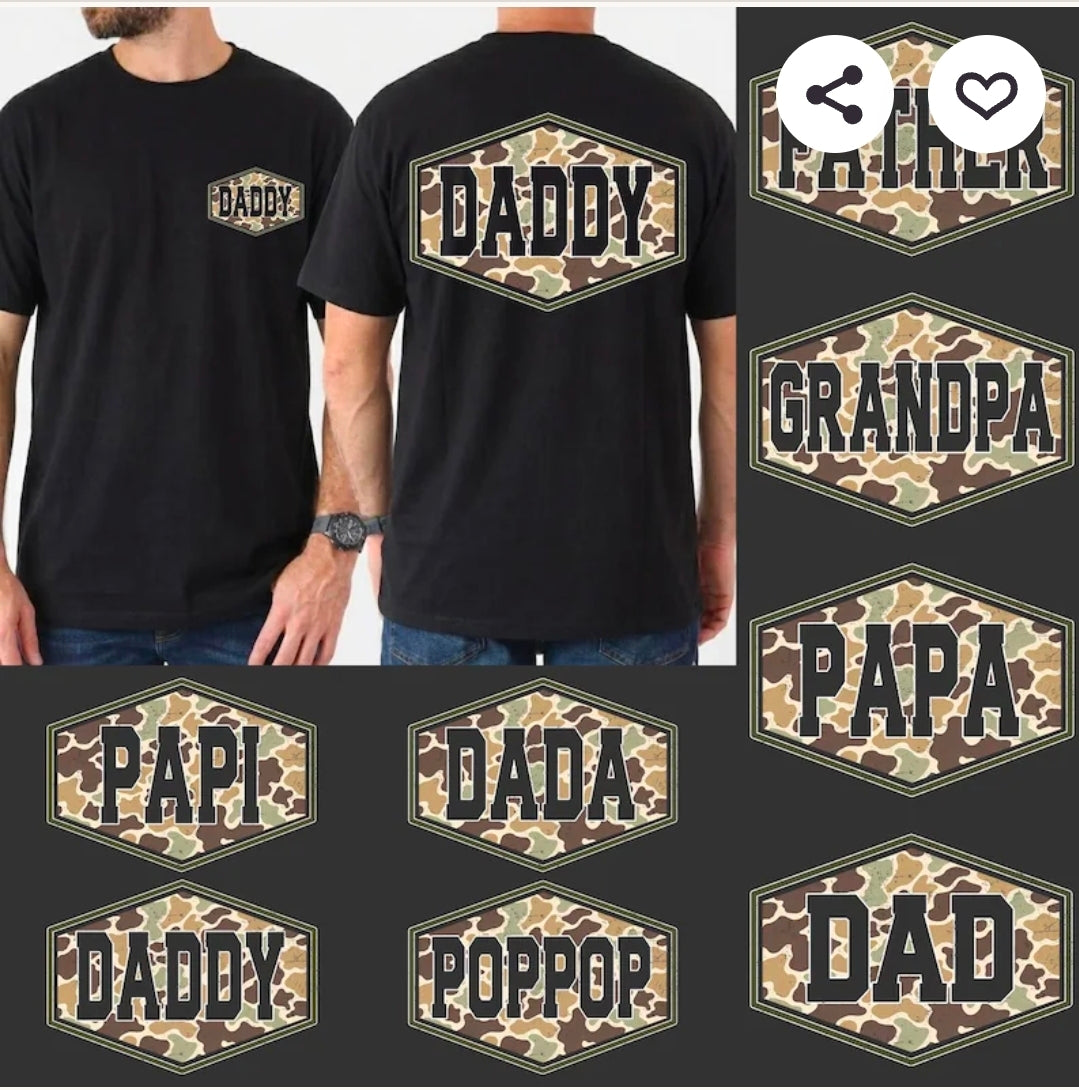 Camo Custom Name Tee(PREORDER)