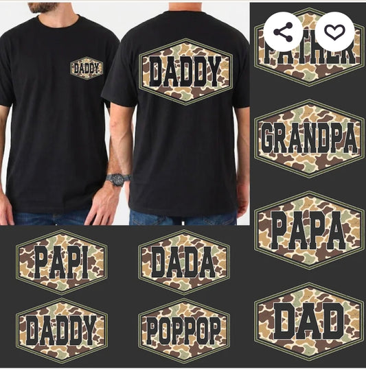 Camo Custom Name Tee(PREORDER)