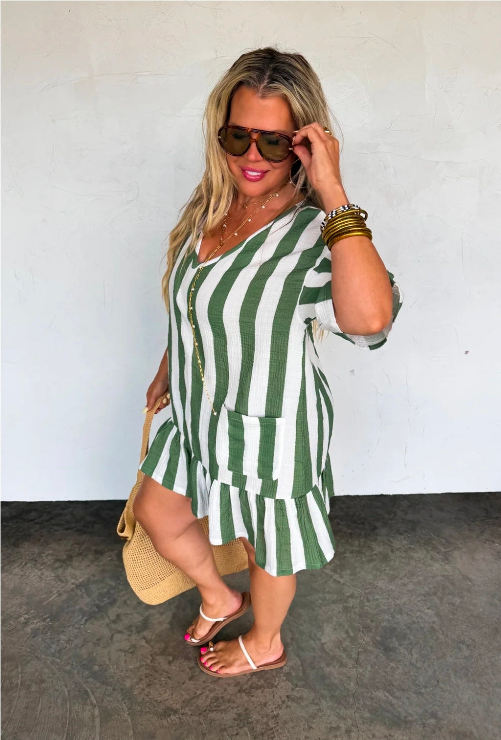 Down By the Sea Stripe Dress(PREORDER)