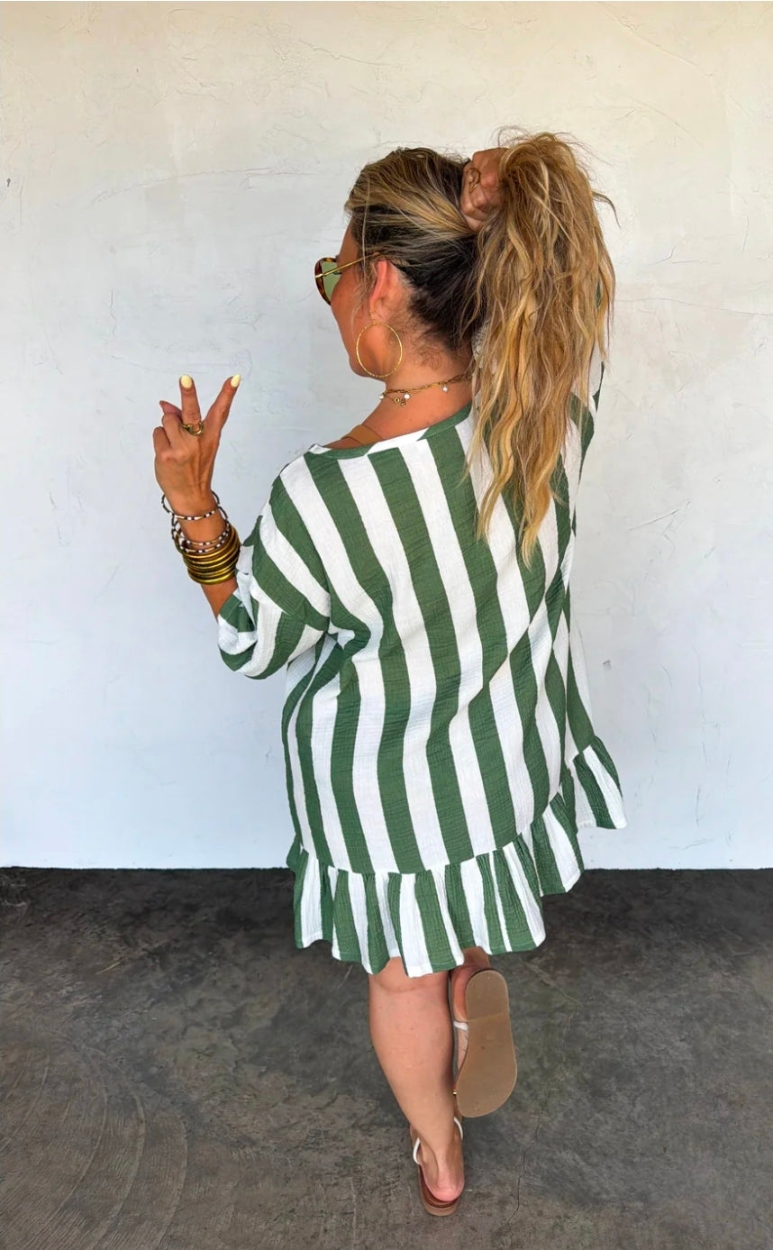 Down By the Sea Stripe Dress(PREORDER)