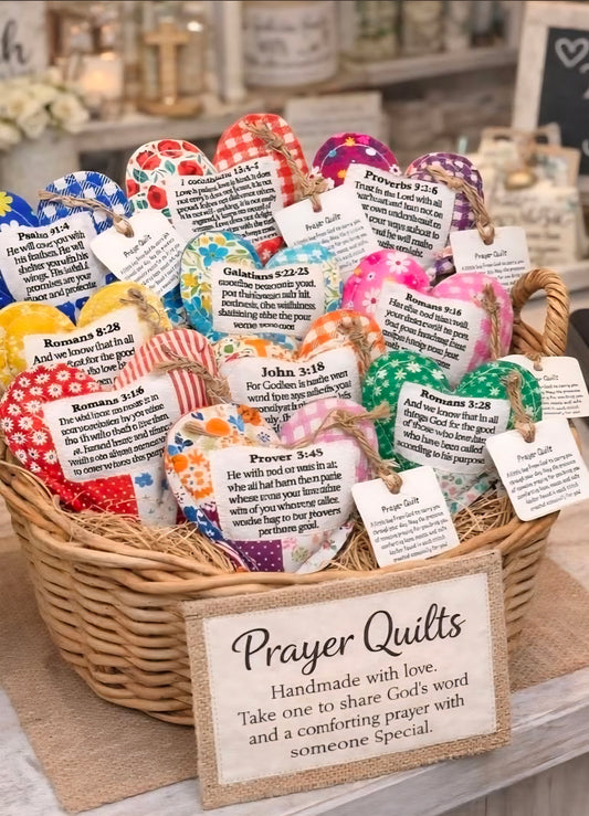 Prayer Quilt with Cross Inside