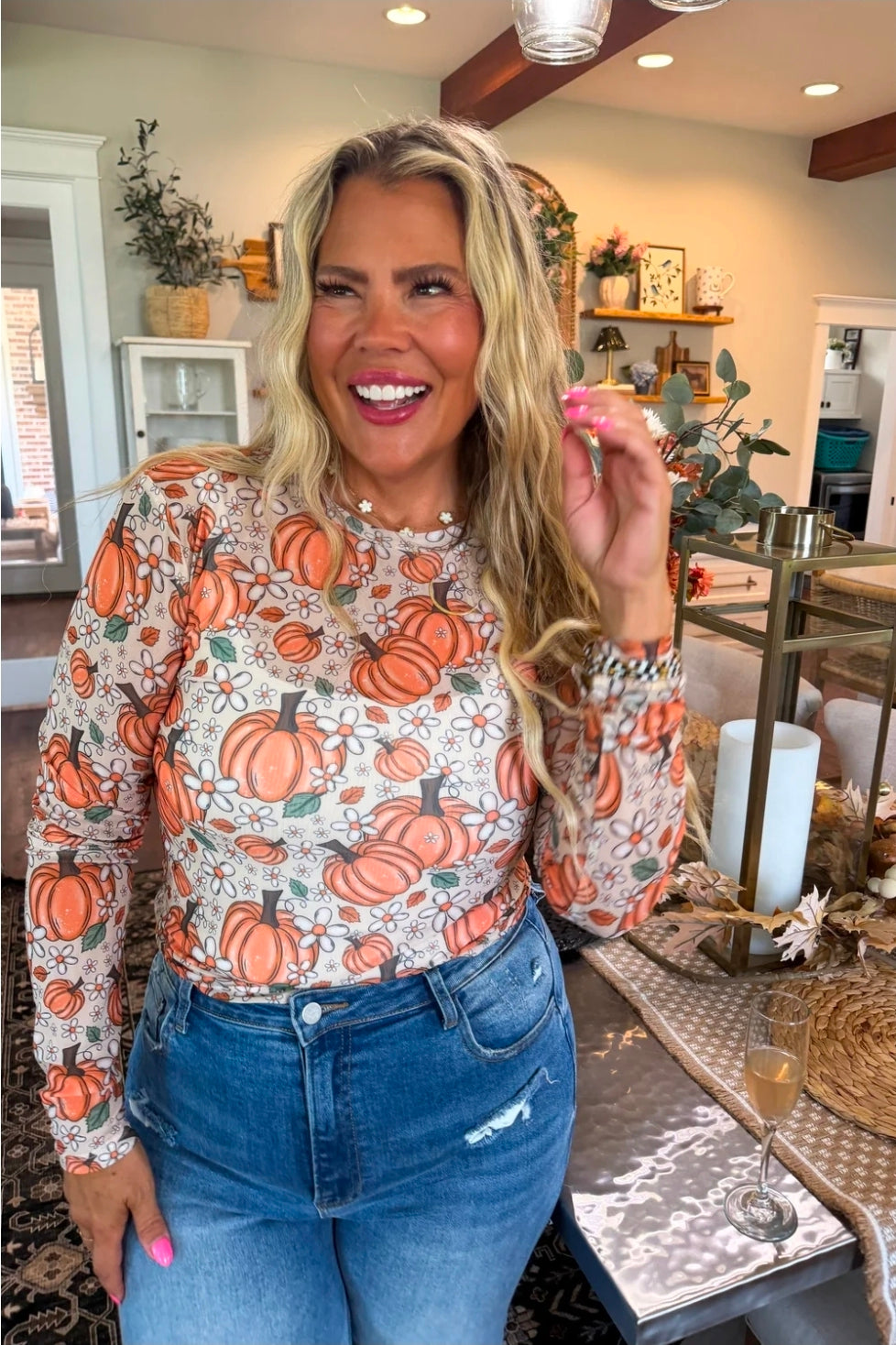 Harvest Bloom Mesh Top(PREORDER)!lETA Early October