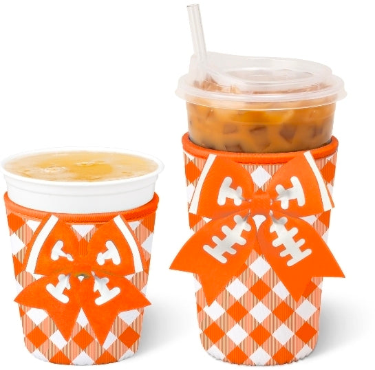 Orange/White Gingham Cup Coolie