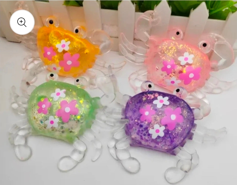 Glitter Crab Maltose Squishy
