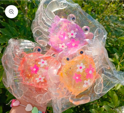 Glitter Crab Maltose Squishy