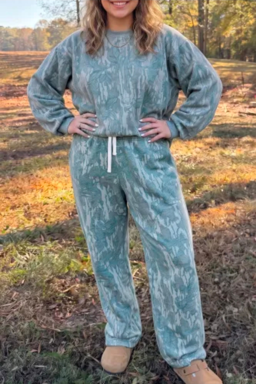 Green Camp Sweat Set(Preorder)