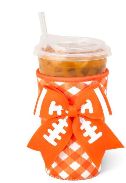 Orange/White Gingham Cup Coolie
