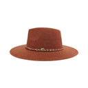 CC.Beanie Chain Trim Band Vegan Fabric Hat