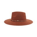CC.Beanie Chain Trim Band Vegan Fabric Hat