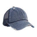 CC.Beanie Kids Distressed High Ponytail Ball Cap
