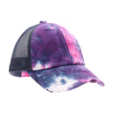 CC.Beanie Kids Tie Dye Criss Cross Ponytail Hat