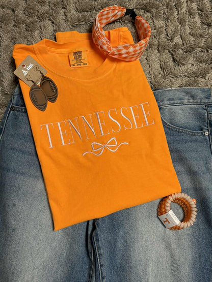 Tennessee Bow Embroidered Tee