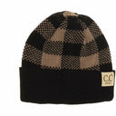CC.Beanie BABY Buffalo Plaid Cuff Beanie