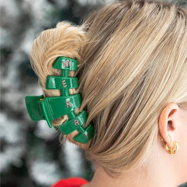 Classic Merry Everything Claw Clip