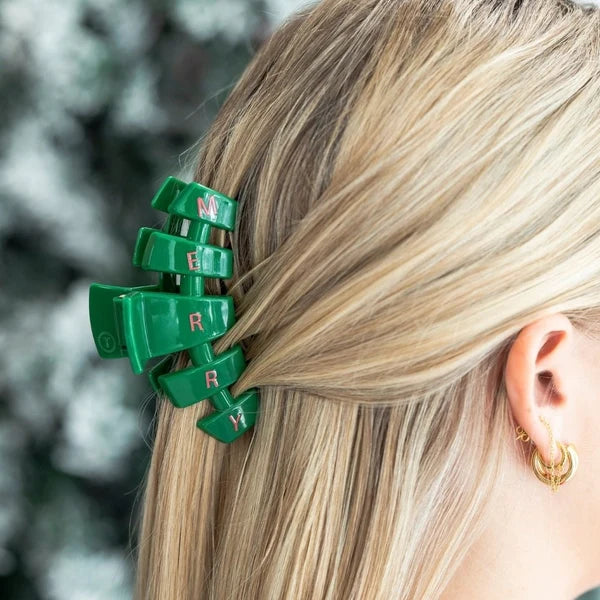 Classic Merry Everything Claw Clip