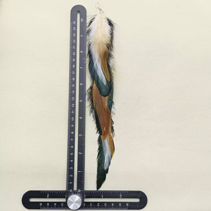 Long Feather Dangle Earrings(PREORDER)