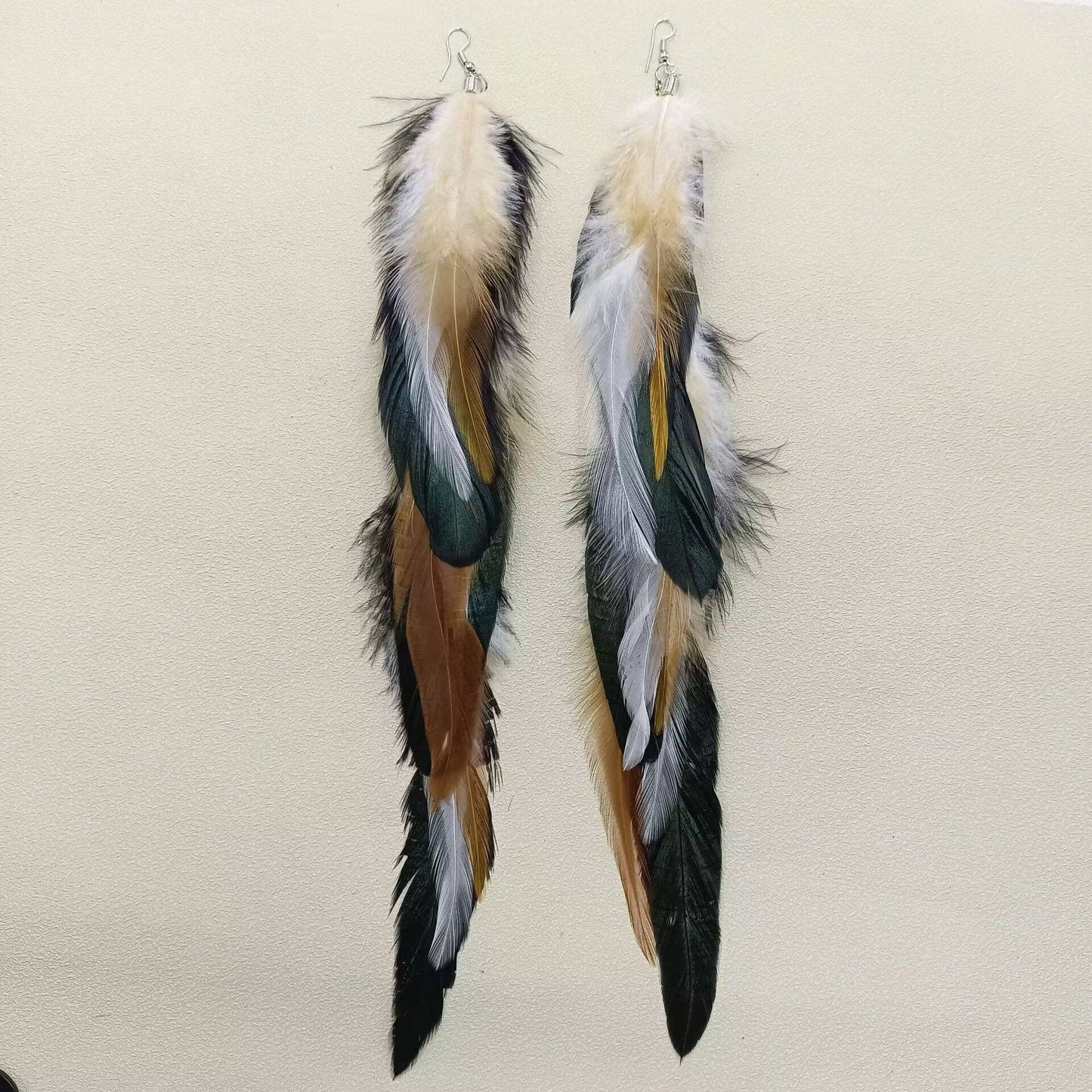 Long Feather Dangle Earrings(PREORDER)