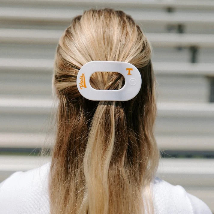 Teletie Go Vols! Flat Round Hair Clip