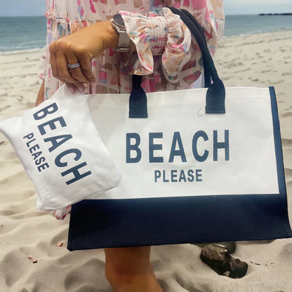 Beach Please Tote Bag Set