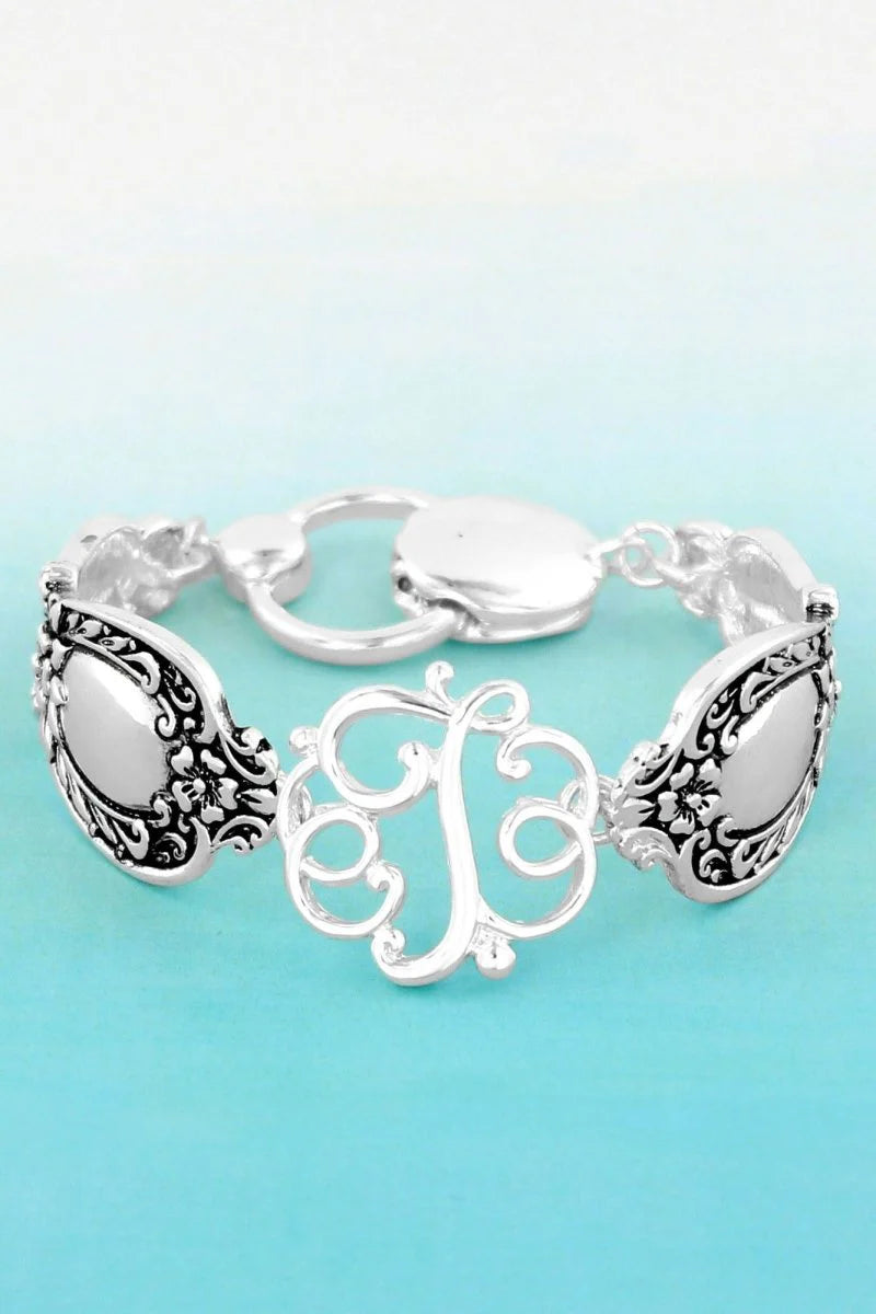 Initial Spoon Bracelet