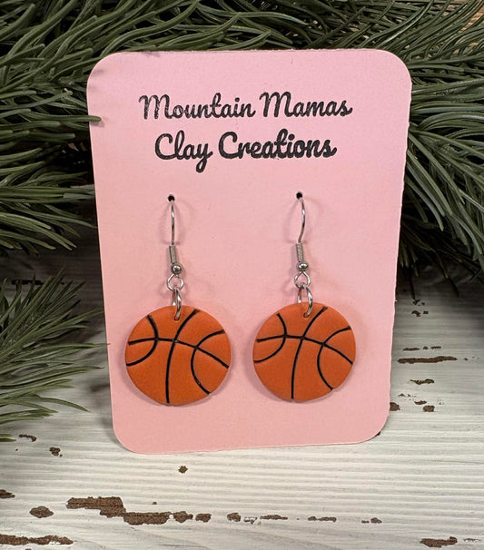 Basketball Dangle Earrings