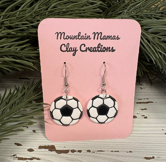 Soccer Dangle Earrings