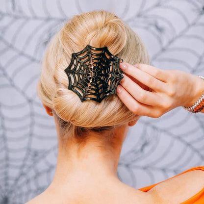 Spider Web Flat Hair Clip
