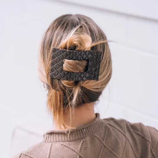 Teletie Flat Rectangle Hair Clips