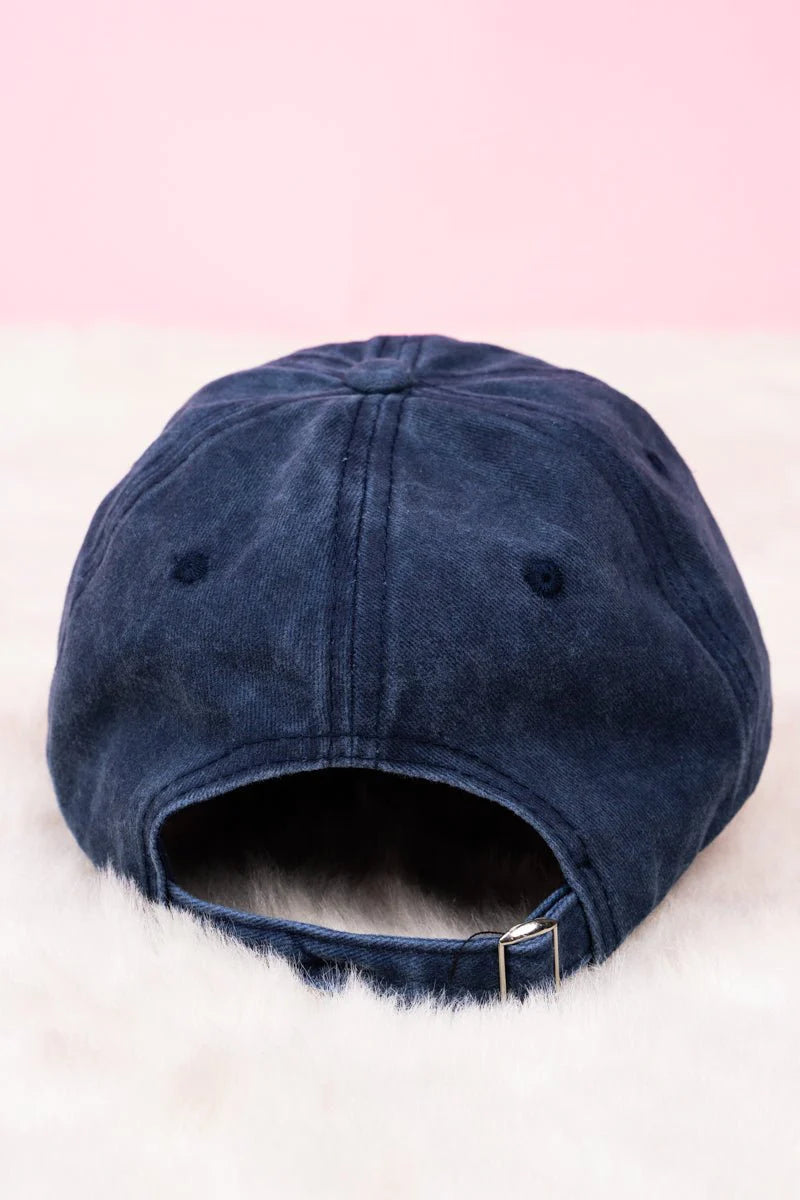 SIMPLY BLESSED NAVY CAP