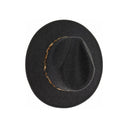 CC. Beanie Leopard Trim Vegan Fabric Panama Hat