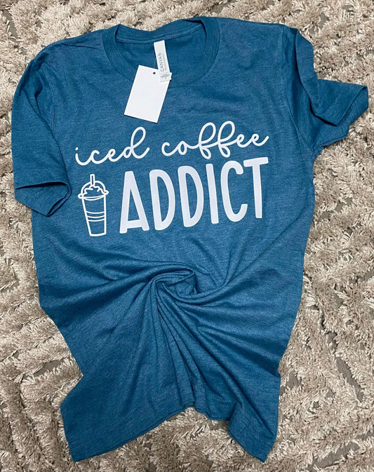 Iced Coffee Addict Tee