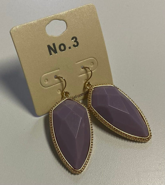 Lavender Arrow Shaped Earrings