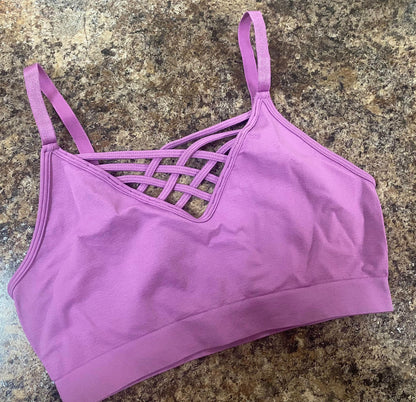 Lattice Front Soft Bralette(unpadded)