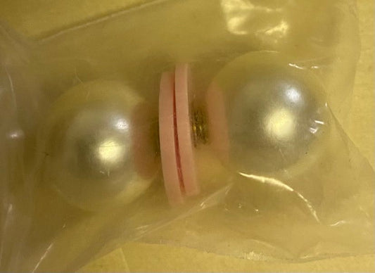 Large Pearl Back Earrings