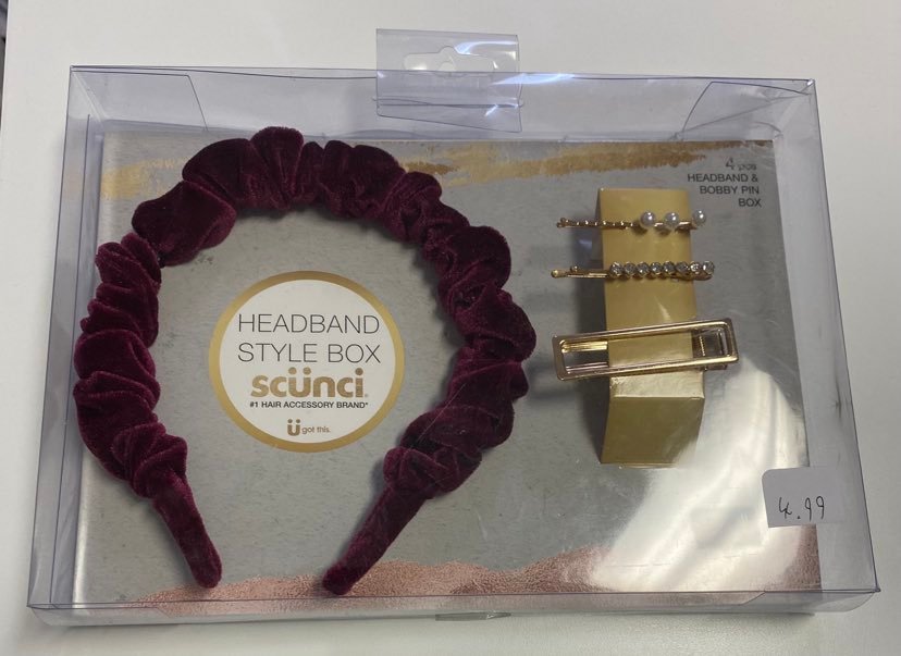 Scunci Headband and Bobby Pin Box