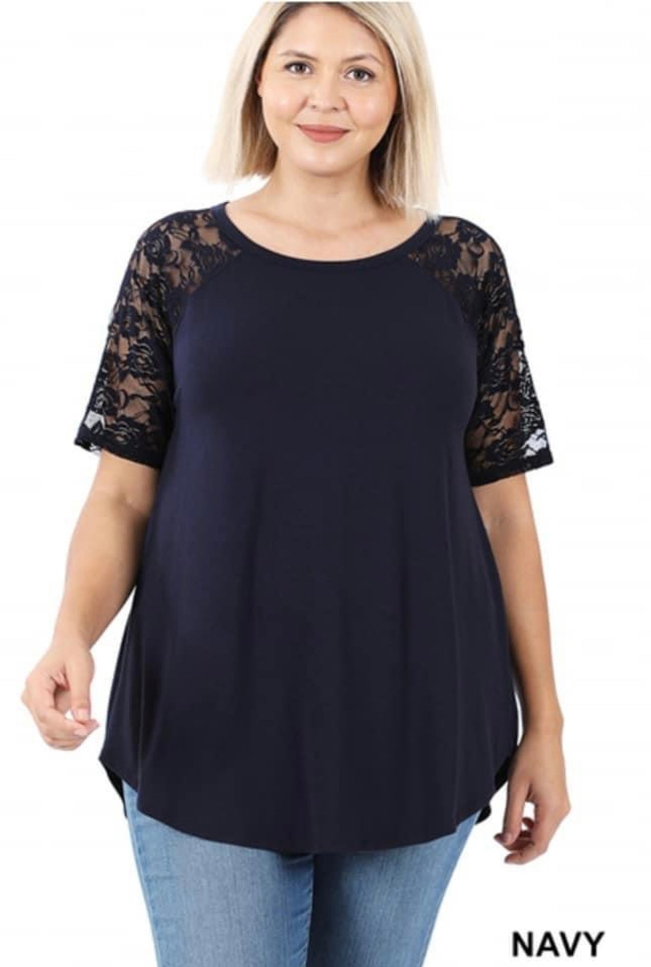 Lace Sleeved Top