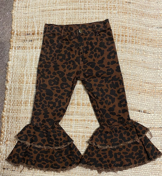 Girls Leopard Jeans