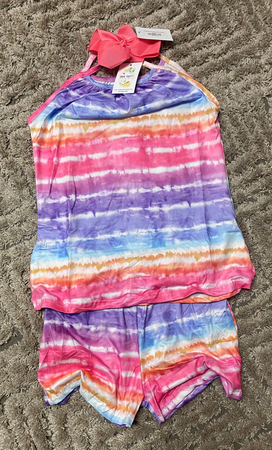 Youth Tie Dye Short Set