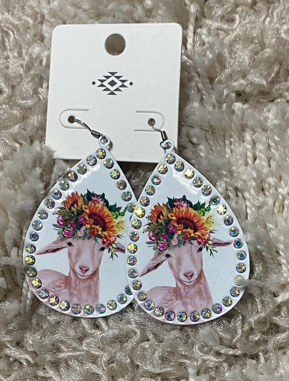 Lamb Teardrop Earrings