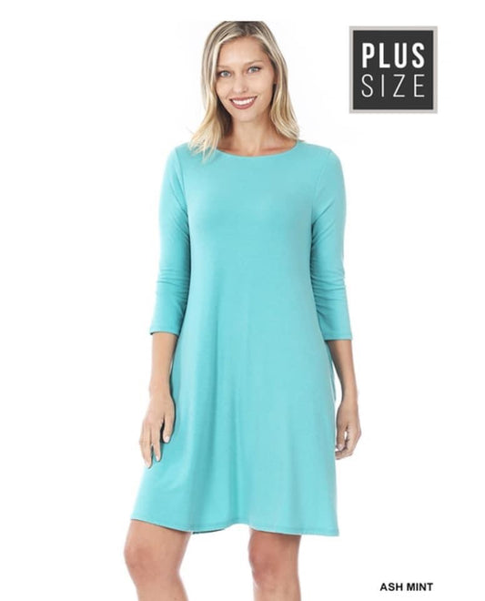 3 Quarter Sleeve Dress